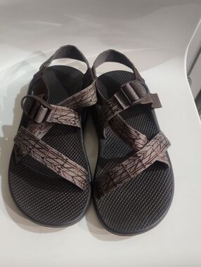 Chaco Vibram Men's Brown Patterned Outdoor Sandals